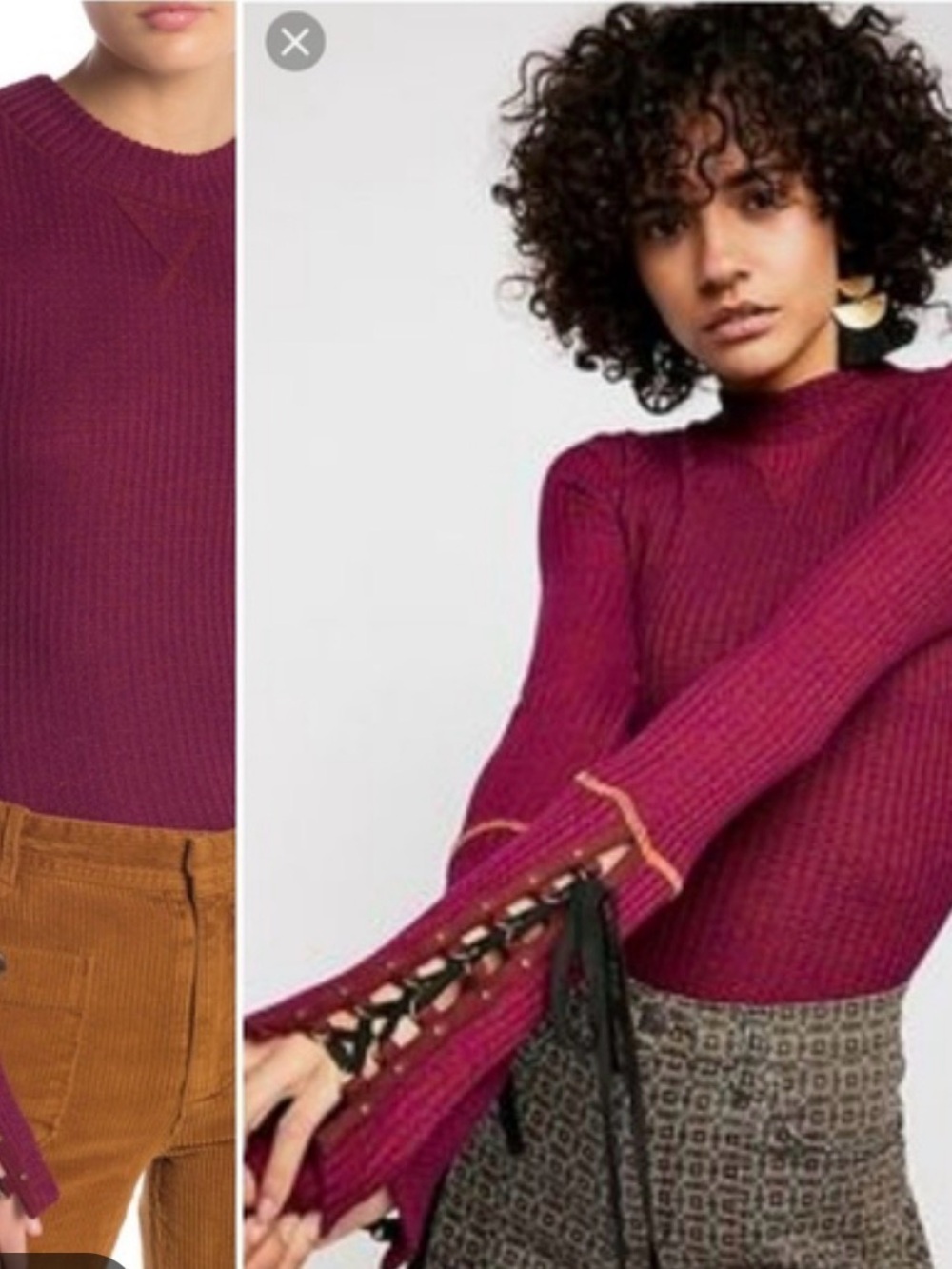 Free People Mountaineer Thermal Long Sleeve Small
